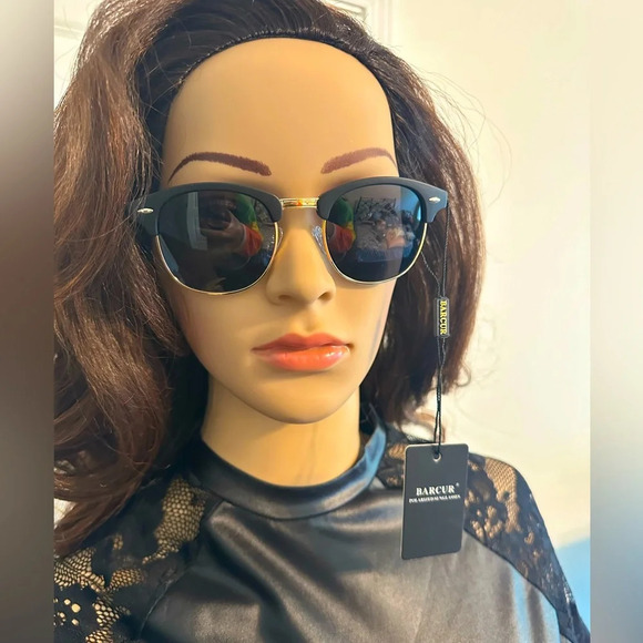 🇮🇹Italian Luxury designer  BarCur Polarized Sunglasses-UV400 - Picture 1 of 11